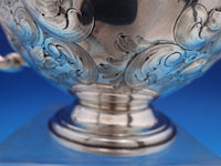 Elkington English Victorian Sterling Silver Tea Pot 3-D Finial Chased (#8437)