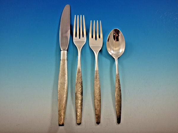 Florentine by Kirk Sterling Silver Flatware Set for 8 Service 38 pieces Matte