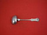 Austrian .800 Silver Gravy Ladle w/ Oval Bowl and Crown Monogram on Handle 8"