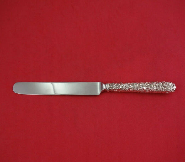 Repousse by Kirk Sterling Silver Dinner Knife All Around Design Blunt 10 1/4"