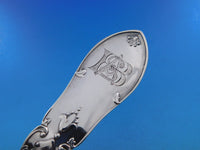 Dew Drop by Shiebler Sterling Silver Soup Ladle GW Fluted Bowl 11 1/2" Rare