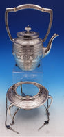 Zodiac English Sterling Silver Coffee Set 4pc includes Kettle on stand (#7881)