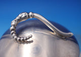 Blossom by Webster Sterling Silver Engraved Crystal Jelly Jar w/ Flowers (#7262)