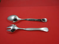 Eccentrica by Rosenthal Bulgari Sterling Silver Salad Set massive 10.5oz 9 1/2"