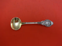 Diana by Wood & Hughes Sterling Silver Salt Spoon Master Gold Washed 3 1/2"