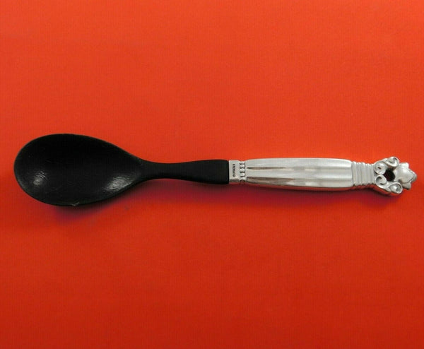 Acorn by Georg Jensen Sterling Silver Preserve Spoon HH with Horn 7" Serving