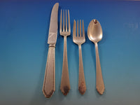 William & Mary by Lunt Sterling Silver Flatware Set For 8 Service 50 Pieces
