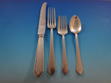 William & Mary by Lunt Sterling Silver Flatware Set For 8 Service 50 Pieces
