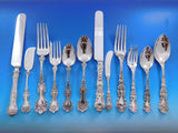 Harlequin Mixed Sterling Silver Flatware Set 12 Service 72 Pieces Dinner