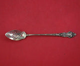 Douvaine by Unger Sterling Silver Nouveau Olive Spoon Pierced Original 6 1/4"