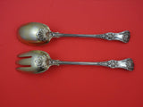 English King by Tiffany and Co Sterling  Salad Serving Set GW plain 10 1/4"