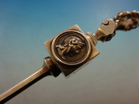 Bust by Gorham Sterling Silver Cracker Scoop 3D Figural Gold Washed 8 3/4"