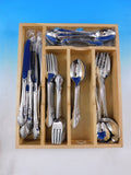 Dover by Oneida Glossy Stainless Steel Flatware Set Service 77 pc Appears unused