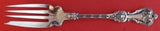 King Edward by Whiting Sterling Silver Cold Meat Fork small 7 3/4" Antique