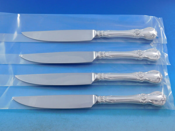 Old Master by Towle Sterling Silver Steak Knife Set 4pc HHWS Custom Made 8 1/2"