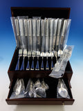Mauriziano by Schiavon Italy Sterling Silver Flatware Set Dinner 66 Pcs New
