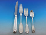 Fiddle Thread & Shell CJ Vander English Sterling Silver Flatware Set 30 pcs Din