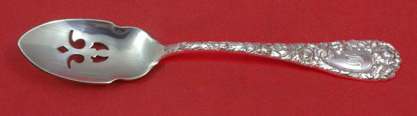 Chrysanthemum by Durgin Sterling Silver Olive Spoon Pierced 5 3/4" Custom Made