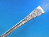 Lap Over Edge Acid Etched Tiffany Sterling Fish Server with Perch Fish 11 1/2"
