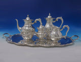 Strasbourg by Unknown Peruvian Sterling Silver Tea Set 5pc with Tray (#5201)
