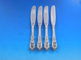 Rose Point by Wallace Sterling Silver Butter Spreader HH Modern Set 8 pcs 6 1/4"
