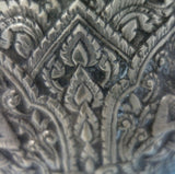 India Sterling Silver Bowl with Krishna c.1930 4 1/2" Tall x 8" 15.2 ozt (#5510)