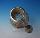 Alvin Glass Decanter with Sterling Silver Overlay Grapes Leaves c.1900 (#5351)