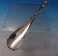 Foster and Bailey Sterling Silver Shoe Horn w/SP Blade Green Cabochon 8" (#7256)