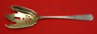 Etruscan by Gorham Sterling Silver Salad Serving Fork Long Gold Washed 10 1/2"