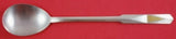 Korean Sterling Silver Rice Spoon with Golden Triangle 8 5/8" Silverware