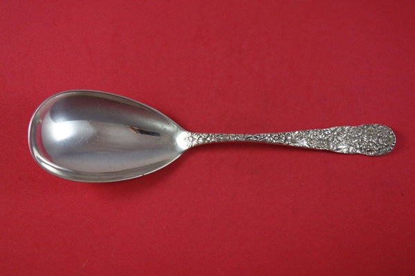 Chrysanthemum by Stieff Sterling Silver Berry Spoon Ovoid 9 1/4" Serving