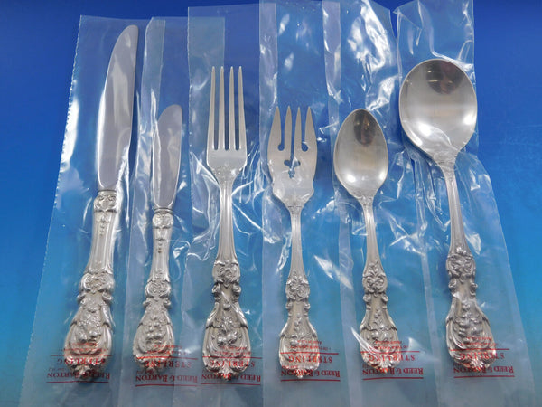 Francis I Reed & Barton Sterling Silver Flatware Service 12 Set 78 pc Unused New