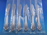 Grande Baroque by Wallace Sterling Silver Trout Knife Set 6pc HHWS Custom Made