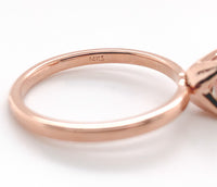 14k Rose Gold .92ct Oregon Genuine Natural Sunstone Ring Size 6.75 (#J7207)