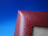 Tiffany and Co Red Leather Picture Frame c. 1940 6 1/2" x 4 1/2" Vintage (#6186)
