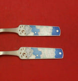 Christmas by A. Michelsen Sterling Silver Fork and Spoon Set 2pc 1963 Vermeil