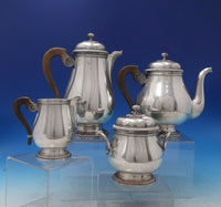 Malmaison by Christofle Gallia French Silverplate Tea Set 4pc (#6431)