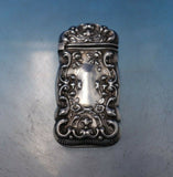 Sterling Silver Match Safe with Small Flowers 2 3/8" x 1 1/4" (#6480)