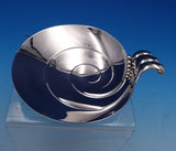 Tiffany and Co Sterling Silver Serving Dish Modern Swirl Bead Design Feet #7758