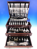 Charles II by Lunt Sterling Silver Flatware Set For 12 Service 174 Pieces Dinner