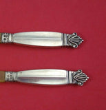 Acanthus by Georg Jensen Sterling Silver Caviar Set 2pc Hollow Handle with Horn