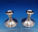 Old French by Gorham Silverplate Candlestick Pair #YC3003 3 1/4" (#7423)