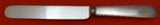 Feather Edge by Tiffany and Co Sterling Silver Regular Knife Blunt SP Square End