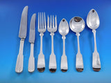 Fiddleback by Old Newbury Crafters Sterling Silver Flatware Set Service 62 pcs