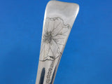 Lap Over Edge Acid Etched by Tiffany Sterling Silver Berry Spoon Conch GW 9 5/8"