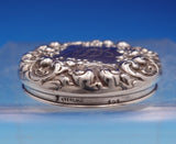 La Pierre Sterling Silver and Glass Dresser Jar with Monogram #464 (#9160)