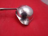 English Georgian Sterling Hot Toddy Ladle w/spout twisted wood handle 15 7/8"