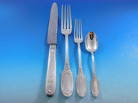 Empire by Puiforcat France Sterling Silver Flatware Set Swan 96 pc Dinner in Box