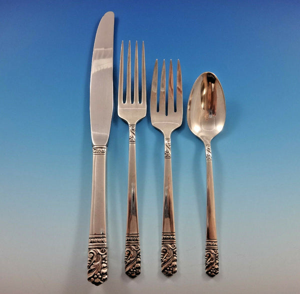 Mansion House by Oneida Sterling Silver Flatware Set For 8 Service 37 Pieces
