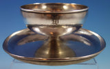 Kalo Sterling Silver Ice Cream Dish w/ Underplate Handwrought & Hammered (#1576)